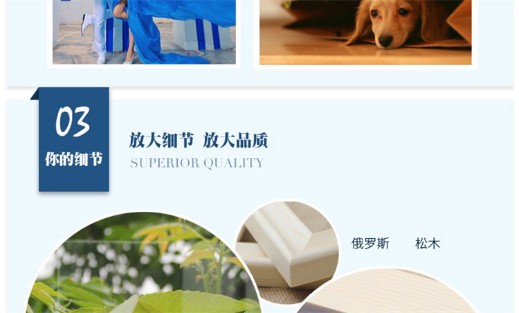 实木照片墙 客厅卧室餐厅百搭组合创意 23地中海相片墙JHX-B-23(b) 黑白混搭+插画画心