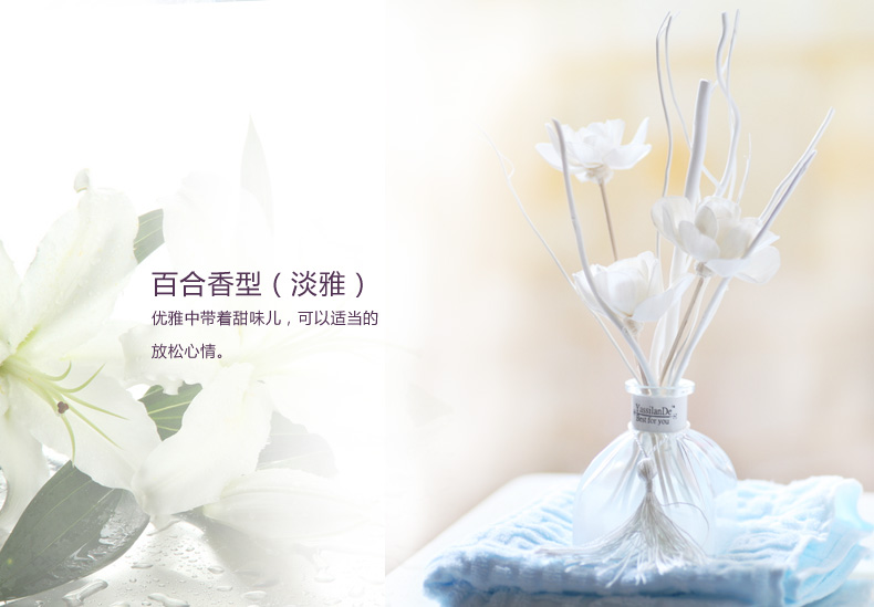 
                                        维优净 香薰套装 无火室内香薰藤条室内香水装饰摆件 玫瑰                