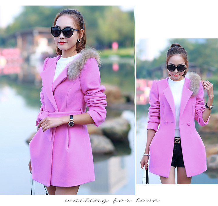 The autumn and winter new gross girls jacket? Long Nagymaros collar Korean windbreaker winter coats that a plush coat stylish pink? S picture, prices, brand platters! The elections are supplied in the national character of distribution, so action, buy now enjoy more preferential! As soon as possible.