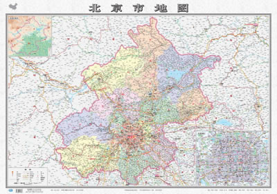 中华人民共和国分省系列地图 北京市地图(盒装折叠版)