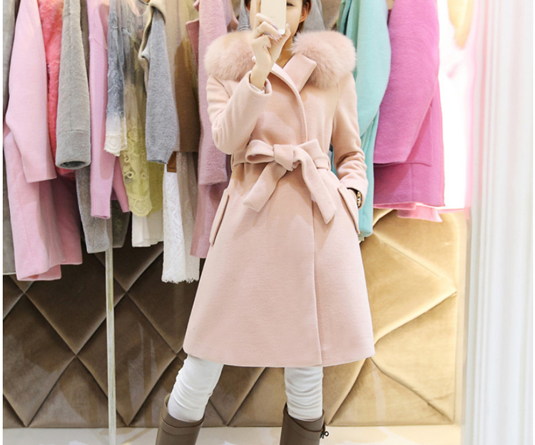 Korea's 2015 winter new Korean fashion tether wool long Sau San jacket? Q430 pink S picture, prices, brand platters! The elections are supplied in the national character of distribution, so action, buy now enjoy more preferential! As soon as possible.