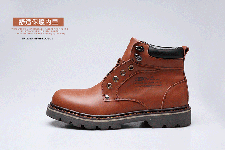 新款休闲鞋男鞋牛二层皮时尚男士棉鞋休闲男鞋加绒保暖鞋子大头皮鞋