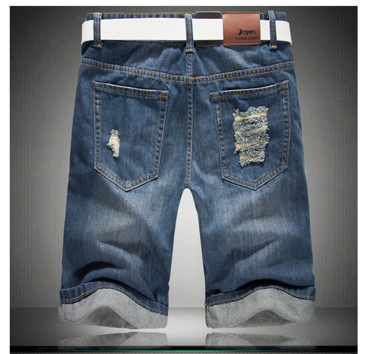 MUGUO 2014夏装新款<em>男士精品大码</em>猫须牛仔