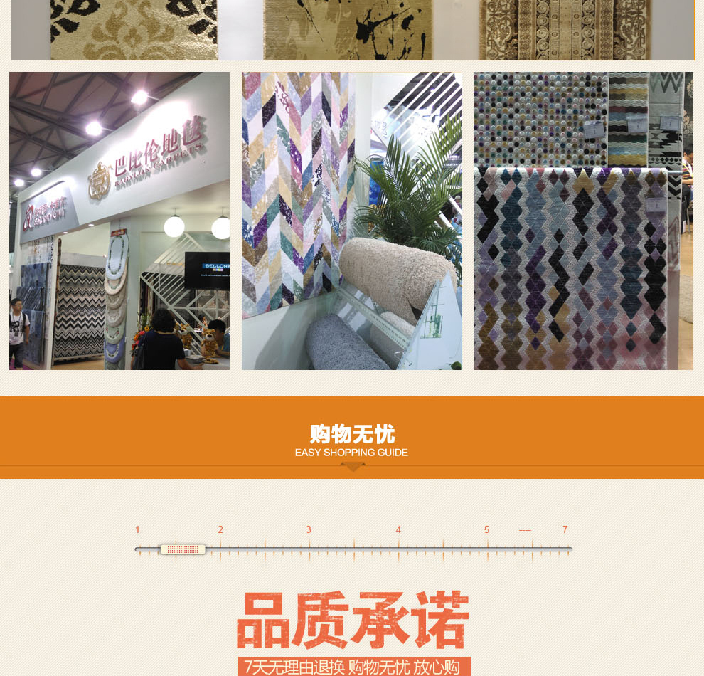巴比伦（babylon）客厅茶几卧室书房仿羊毛进口地毯 2054-70 1200MMx1700MM
