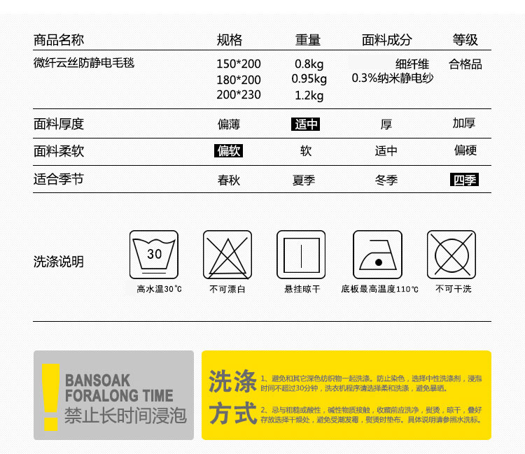玉鹭家纺 防静电毛毯被 办公室午睡盖毯春夏空调毯婴儿毯 Q圆中圆 200*230