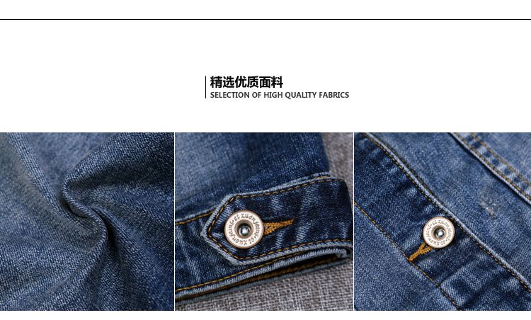ACE ZARA2015秋季新款欧美时尚简约翻领单排扣常规款长袖牛仔衣铆钉淑女甜美短外套 牛仔蓝 M