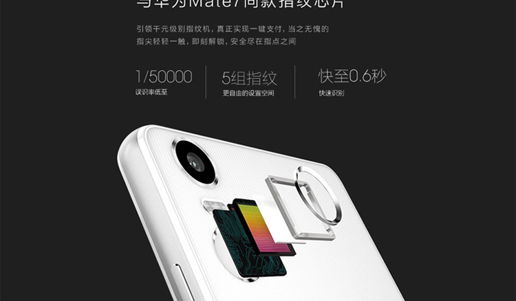 纽曼 纽扣 CM810 移动联通双4G 双卡双待（16G ROM） 白色