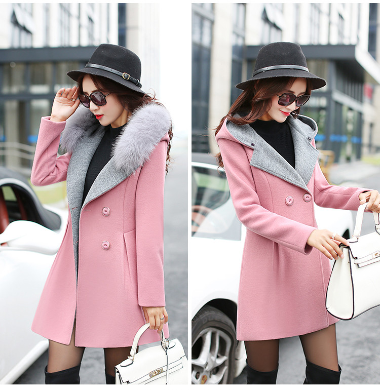 The achievement of the 2015 autumn and winter new women's gross in long jacket?) gross collar cap a wool coat pink M picture, prices, brand platters! The elections are supplied in the national character of distribution, so action, buy now enjoy more preferential! As soon as possible.