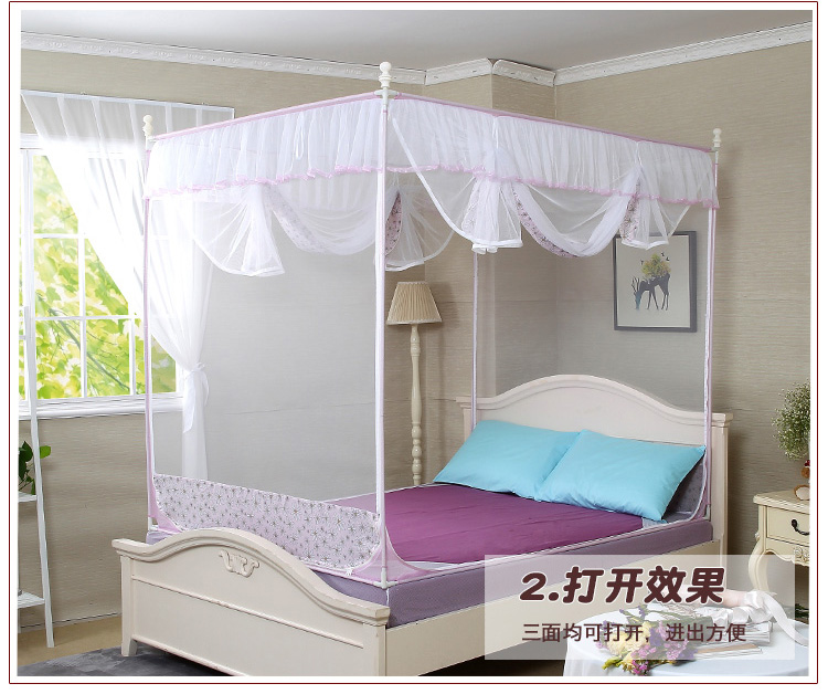 
                                                                                诗诺兰坐床式蒙古包宝宝防摔防蚊蚊帐 儿童蚊帐QWFY 米色单帘头带床笠款 1.8m床                