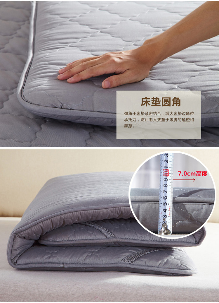 
                                        【京东快递】雅鹿家纺床垫 时尚韩式全棉床笠床罩（不含枕套） 灰色 180*200CM                
