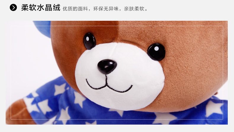 爱贝斯暖手宝电热水袋充电注水暖手宝玩偶音乐熊电暖水袋AY15071013 蓝色(呆呆熊)