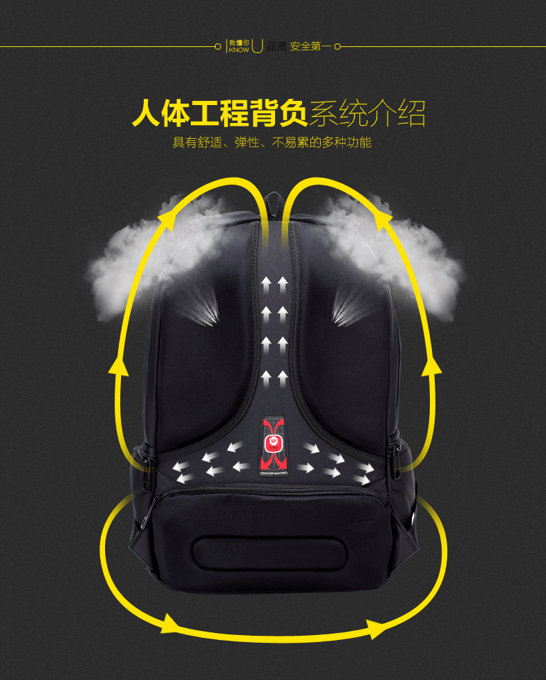 2015新款14寸笔记本电脑包 时尚潮流手提男包 休闲双肩包 防盗书包