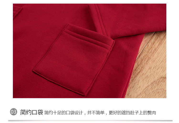 阁礼莎2015秋装新款女装学生韩版时尚显瘦休闲运动卫衣女QDDS008 酒红色 L