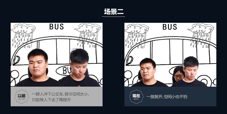 
                                        天堂伞 自动伞商务大伞自开自收三折伞男女简约加大雨伞面支持印logo 自动伞藏蓝色 大伞面直径101cm大伞面                