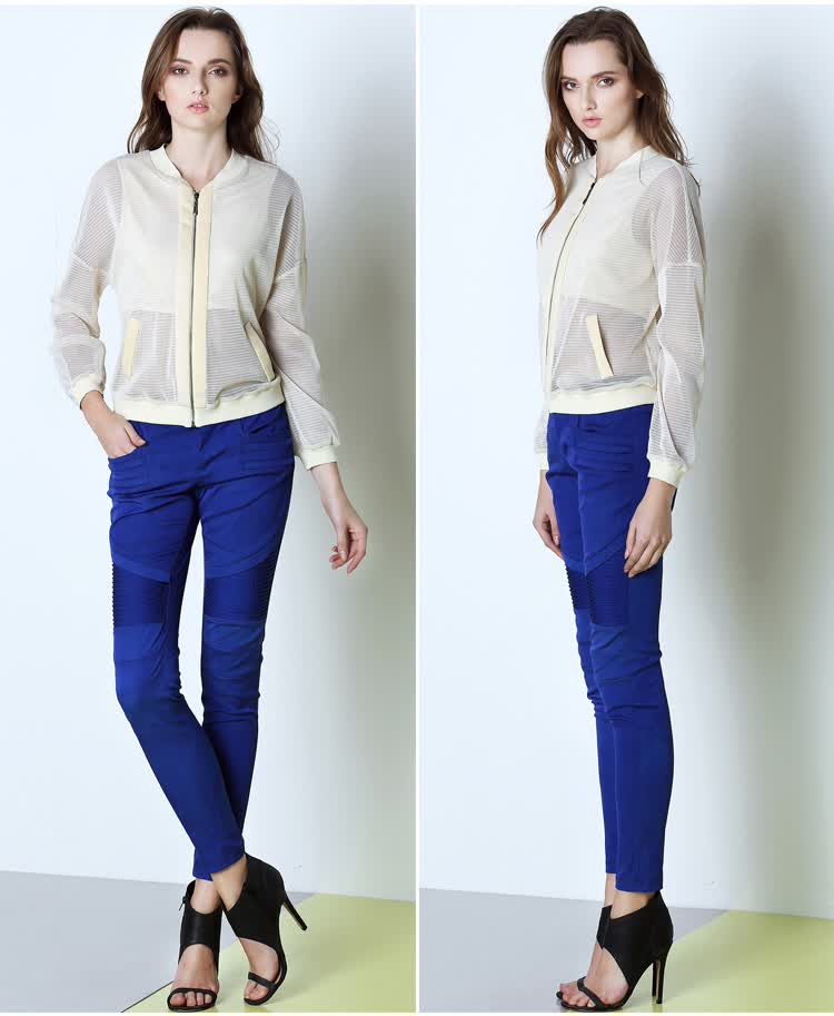 MIRROR FUN<em>棒球服女薄</em>款短外套2014夏装新