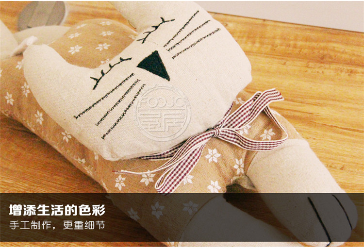富居FOOJO创意家居生日情人节礼品多功能卡通猫咪系列书挡门挡 猫咪一家-每样1只共4只 通用尺码