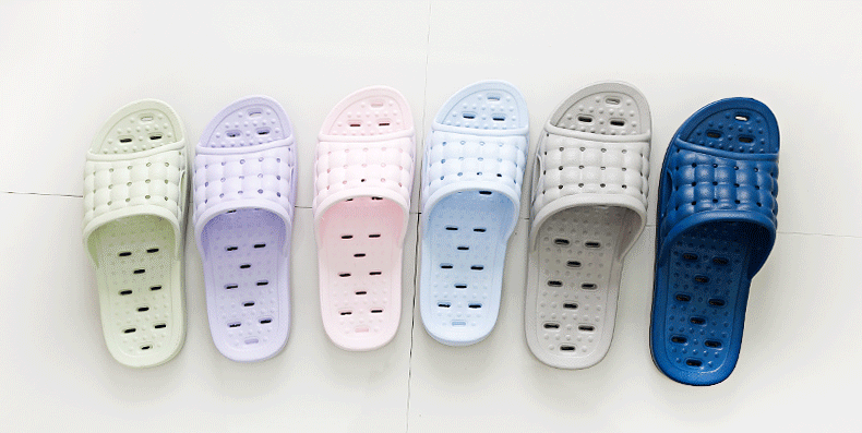 朴西 夏季浴室拖鞋男 夏季漏水速干防滑凉拖鞋 女士无