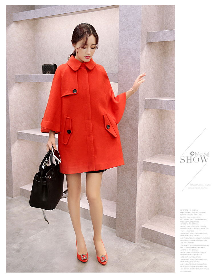 The Champs Elysees Honey Love   2015 autumn and winter new Korean version of loose cloak? Why women jacket gross sub wind jacket  708 gray M picture, prices, brand platters! The elections are supplied in the national character of distribution, so action, buy now enjoy more preferential! As soon as possible.