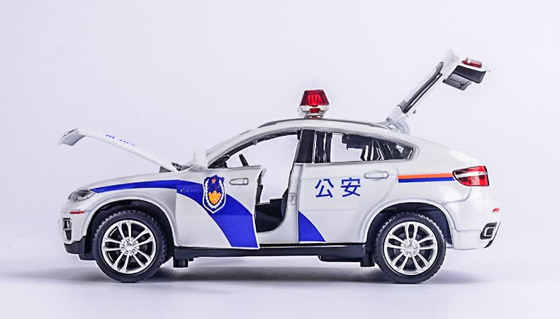 卡威(kiv)1/32合金消防车玩具车汽车模型120救护车玩具车119警车仿真