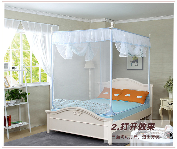 
                                                                                诗诺兰坐床式蒙古包宝宝防摔防蚊蚊帐 儿童蚊帐QWFY 米色单帘头带床笠款 1.8m床                