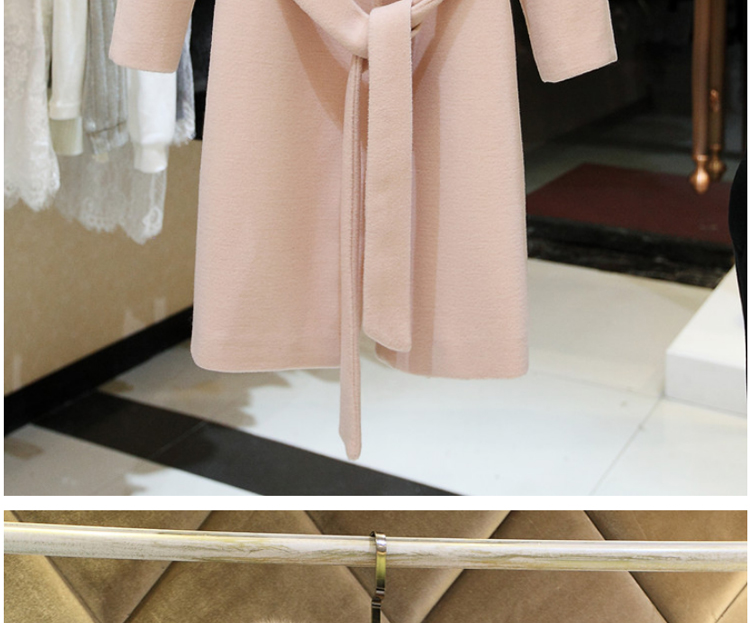 Korea's 2015 winter new Korean fashion tether wool long Sau San jacket? Q430 pink S picture, prices, brand platters! The elections are supplied in the national character of distribution, so action, buy now enjoy more preferential! As soon as possible.