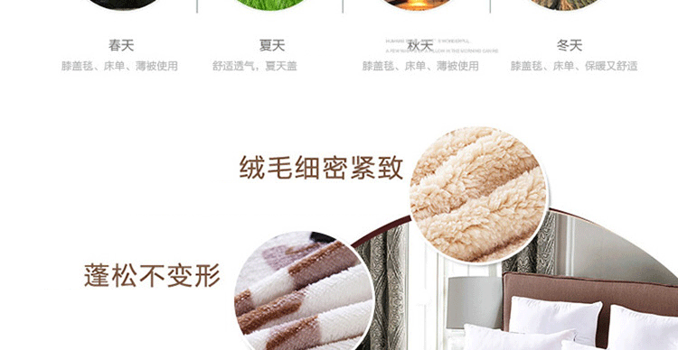 
                                        TH家纺 防寒保暖加厚毛毯简约纯色双面毯子午休被毯双层盖毯 -灰色 150*200cm5斤                