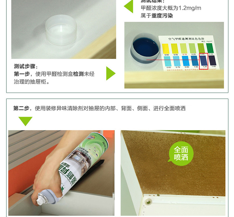 
                                        格瑞卫康 家居异味吸甲醛清除剂 除甲醛 新房装修汽车新车室内厕所净化除味 650ml                