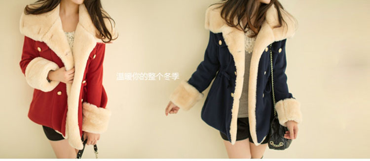 Keini Gloria 2015 autumn and winter new Korean version is smart casual preppy double-reverse collar thick hair? Short overcoat female red thicker version of L photo, prices, brand platters! The elections are supplied in the national character of distribution, so action, buy now enjoy more preferential! As soon as possible.