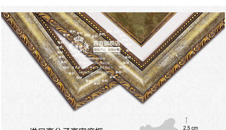 
                                                            雅创油画  欧式美式客厅三联餐厅装饰画有框画油画挂画壁画 古典花 第4款 单幅50*60CM                