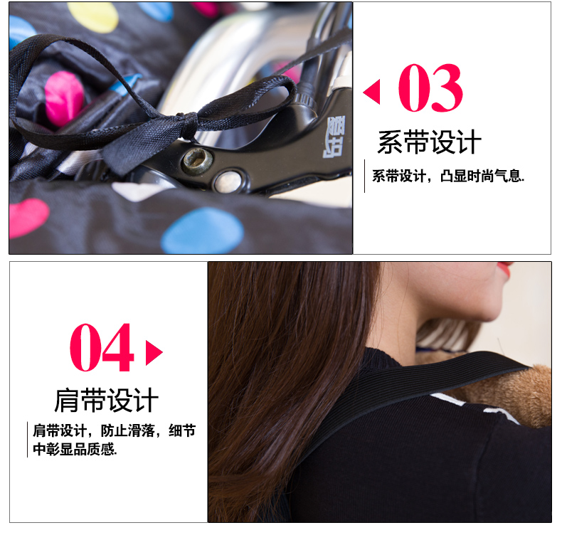 电动车挡风被冬季保暖 摩托护膝加厚防寒防水护腿电瓶车防风被 连体护腰款五彩大圆点