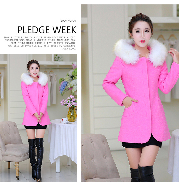 The autumn and winter new gross girls jacket? Long Nagymaros collar Korean windbreaker winter coats that a plush coat stylish pink? S picture, prices, brand platters! The elections are supplied in the national character of distribution, so action, buy now enjoy more preferential! As soon as possible.