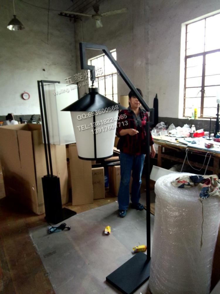 现代设计师中式铁艺落地灯户外卧室客厅灯具非标会所酒店工程灯饰