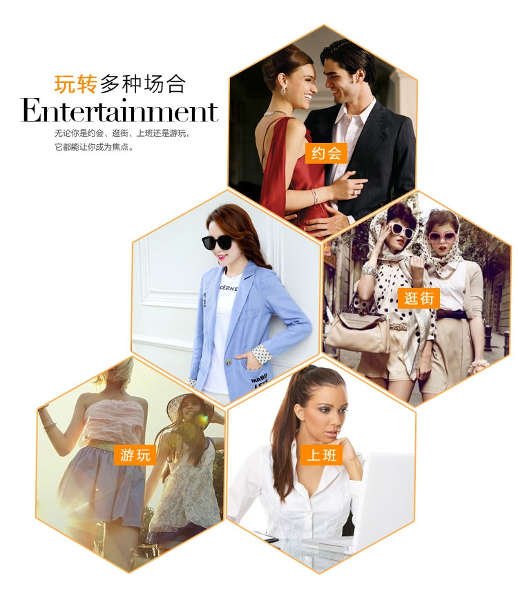 汉朴思2015新款秋装短款小西装女式小西装一粒扣长袖短外套小西装女外套 蓝色 L