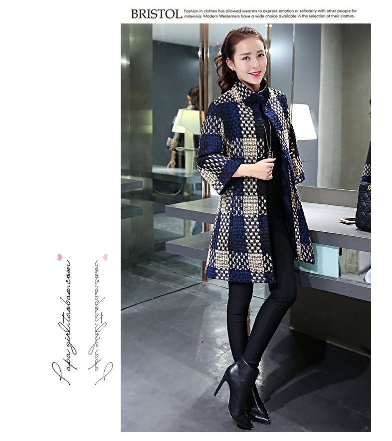  The new winter cherrymix tartan coats Korean in Sau San long-sleeved coarse wool terylene 7 sub-coats gross? female 9020 dark blue jacket XL Photo, prices, brand platters! The elections are supplied in the national character of distribution, so action, buy now enjoy more preferential! As soon as possible.