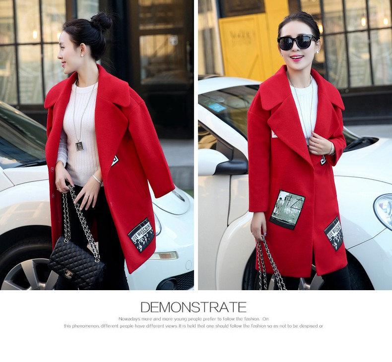 Overnight snow 2015 new era of autumn and winter Sau San Korean girl in gross? jacket long stylish shoulder wool coat female thick red? M picture, prices, brand platters! The elections are supplied in the national character of distribution, so action, buy now enjoy more preferential! As soon as possible.