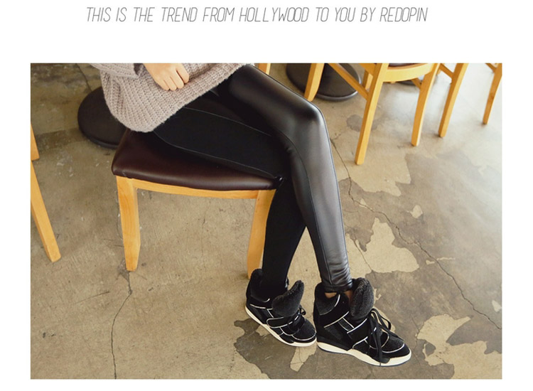 Doi affordable 2015 autumn and winter new to intensify the Korean version of the PU stitching elastic leather pants female 200 catties sister MM thick solid thin long pants Graphics Black 5XL( recommendations 180-200 catties) Picture, prices, brand platters! The elections are supplied in the national character of distribution, so action, buy now enjoy more preferential! As soon as possible.