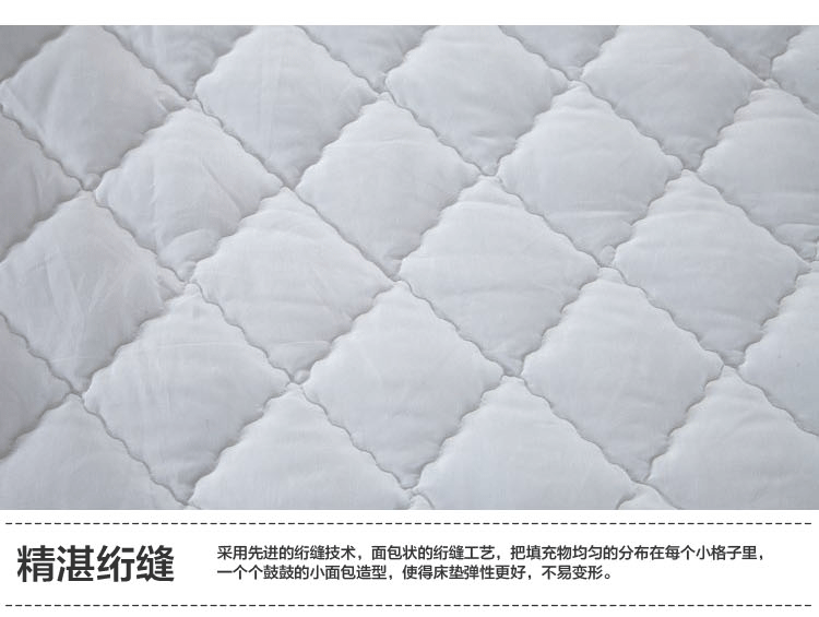
                                                            皛胜家纺 席梦思床垫保护垫床褥子白色垫子褥子床护垫床垫保护套 90*200cm                