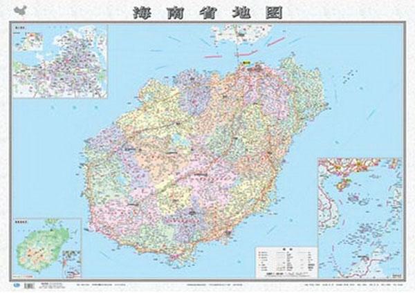 海南省地图(新版) 芦仲进杜秀荣主编 地图 书籍