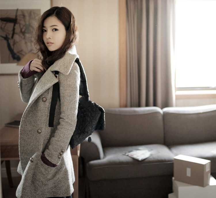 柏点2015秋装新款秋款女装韩版修身长袖短外套女 777 图片色 L