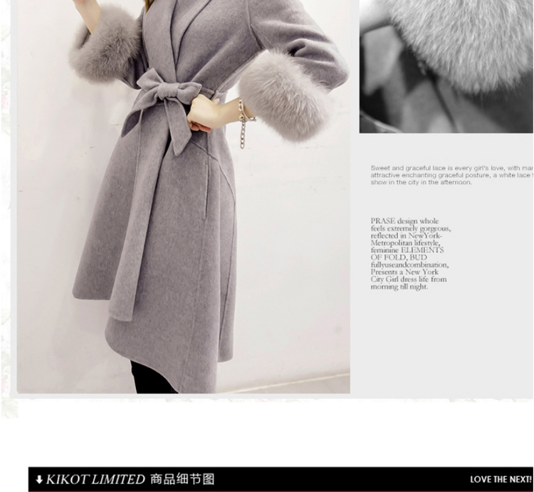 Morcar Connie snow in  winter 2015 new Korean fashion v-neck autumn and winter coats that? long hair? jacket of carmine Sau San toner S picture, prices, brand platters! The elections are supplied in the national character of distribution, so action, buy now enjoy more preferential! As soon as possible.