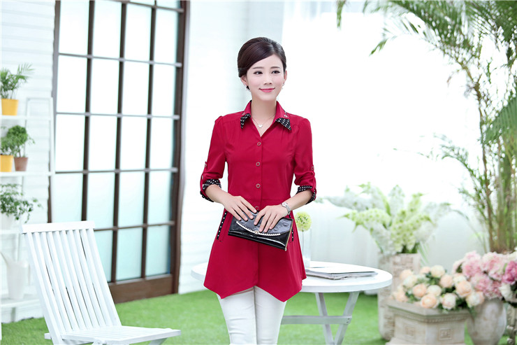 A pleasant, year, older women 2015 spring new larger mother load loose shirt short-sleeve summer shirt ybl 622 short-sleeve, the red XXXL pictures, price, brand platters! Elections are good character, the national distribution, so why buy now enjoy more preferential! Health