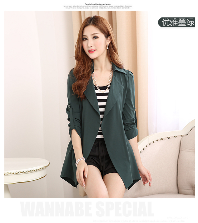 Ink marks the new Korean autumn to increase women's code thick sister in Sau San video thin long wind jacket wild temperament lapel WOMEN'S JACKET 1122 Black 5XL( suitable for 180-200) pictures, price catty, brand platters! The elections are supplied in the national character of distribution, so action, buy now enjoy more preferential! As soon as possible.