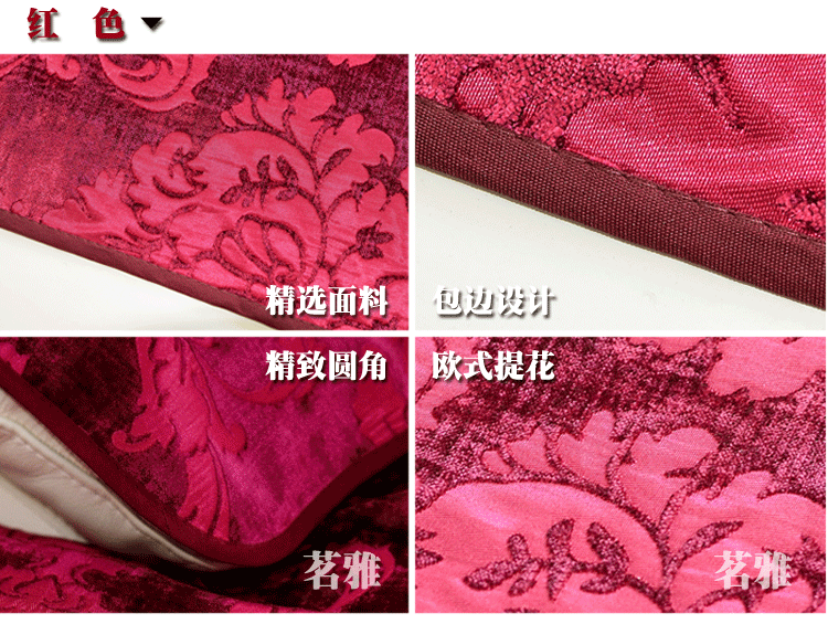 
                                        美美爱 欧式四季真皮沙发垫子巾套罩坐垫布艺定做雪尼尔提花防滑奢华 浅灰色 85*150cm                