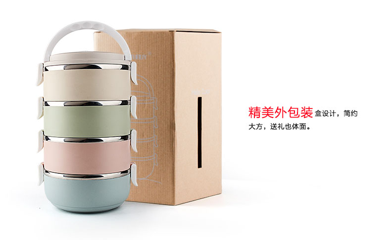 
                                                            沃德百惠 不锈钢保温饭盒多层便当盒分格3三层学生成人保温桶分层提锅 蓝色3层+袋子【送餐具】                