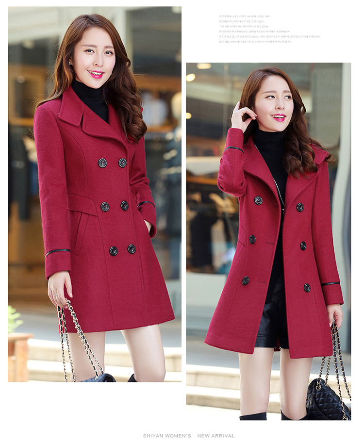 The Qian The Rhyme 2015 autumn and winter new Korean version in the Sau San Long Large? double-female coat a wool coat jacket coat? female gross navy blue M picture, prices, brand platters! The elections are supplied in the national character of distribution, so action, buy now enjoy more preferential! As soon as possible.