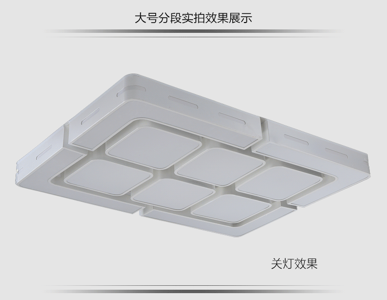 led吸顶灯长方形 客厅灯大气变色现代简约卧室灯温馨个性灯饰灯具 110