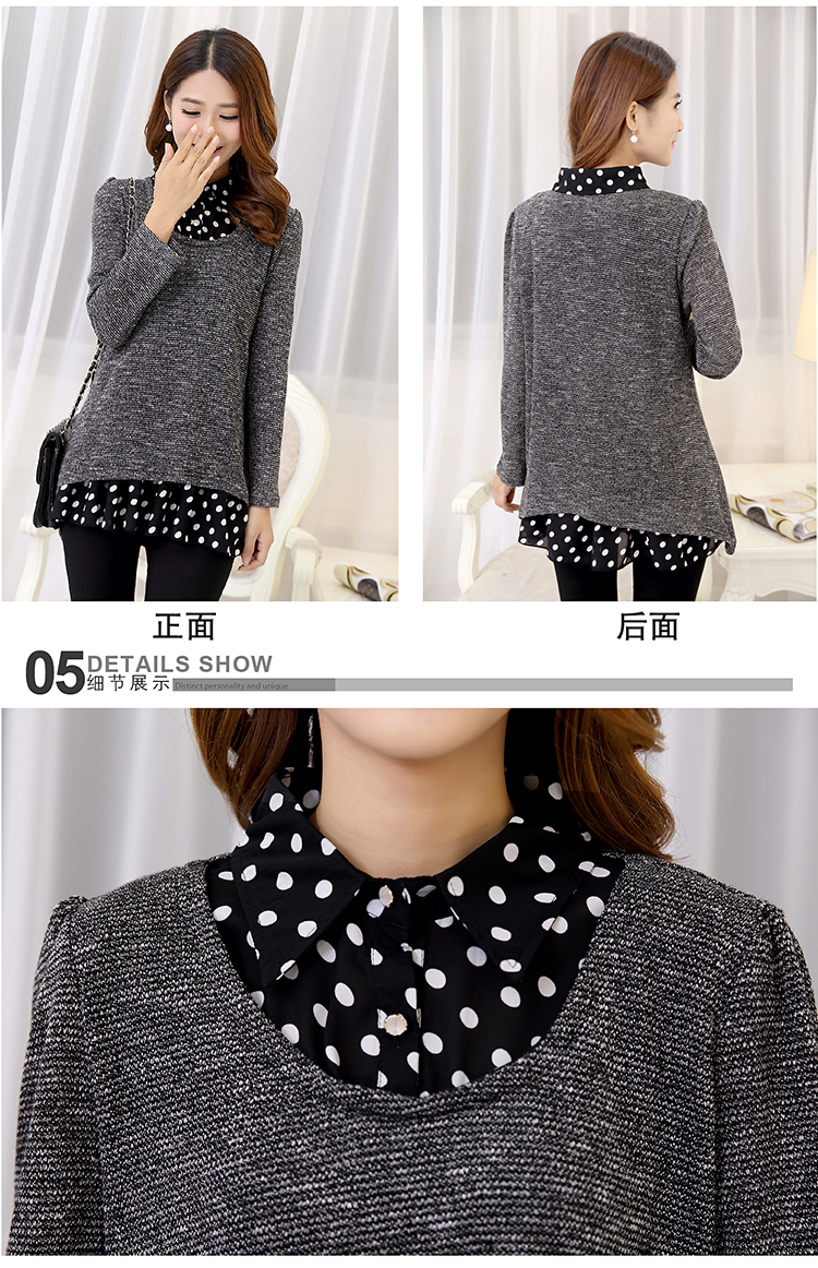 Ideal for larger women Doi 200mm thick sister catty, forming the autumn and winter knitwear Korean chiffon stitching leave two loose video thin gray T-shirt 3XL( T-shirt recommendations 140-160 characters catty) Picture, prices, brand platters! The elections are supplied in the national character of distribution, so action, buy now enjoy more preferential! As soon as possible.