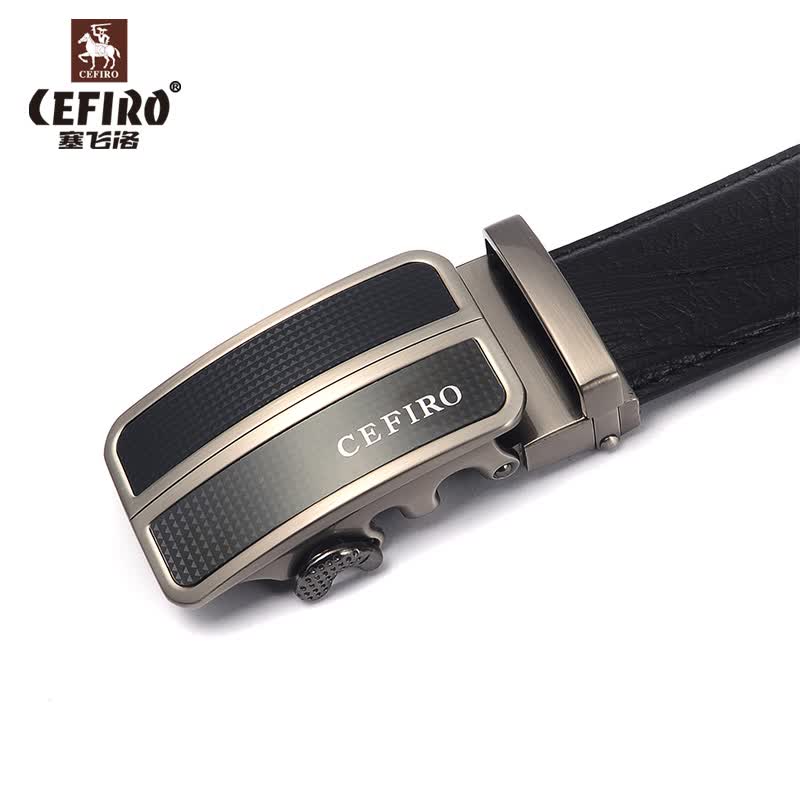 【线下同步】cefiro/塞飞洛商城正品2015新款男士经典黑色皮带商务