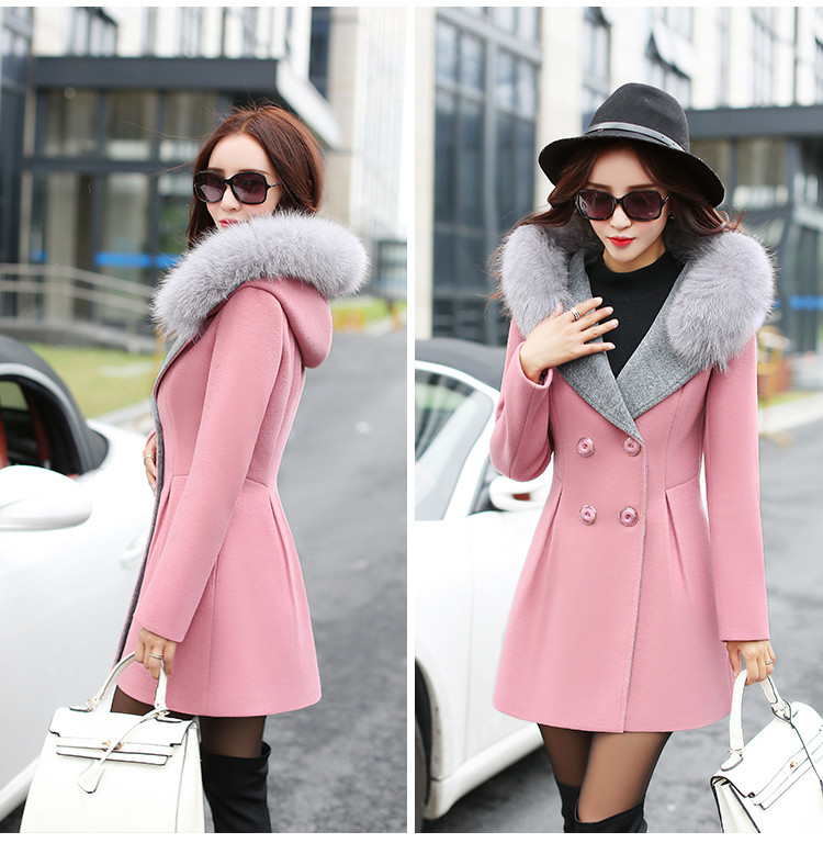 The achievement of the 2015 autumn and winter new women's gross in long jacket?) gross collar cap a wool coat pink M picture, prices, brand platters! The elections are supplied in the national character of distribution, so action, buy now enjoy more preferential! As soon as possible.