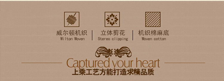 
                                        青格勒客厅茶几卧室丙纶材质立体剪花走廊床边玄关飘窗 1018B 800*2000MM                